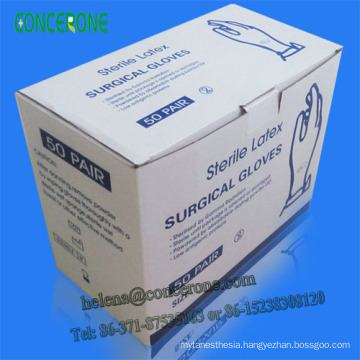 Disposable Milky White Color Hospital Latex Gloves